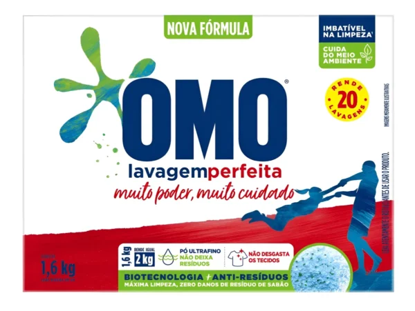 Lava Roupas em Pó OMO 1.6Kg